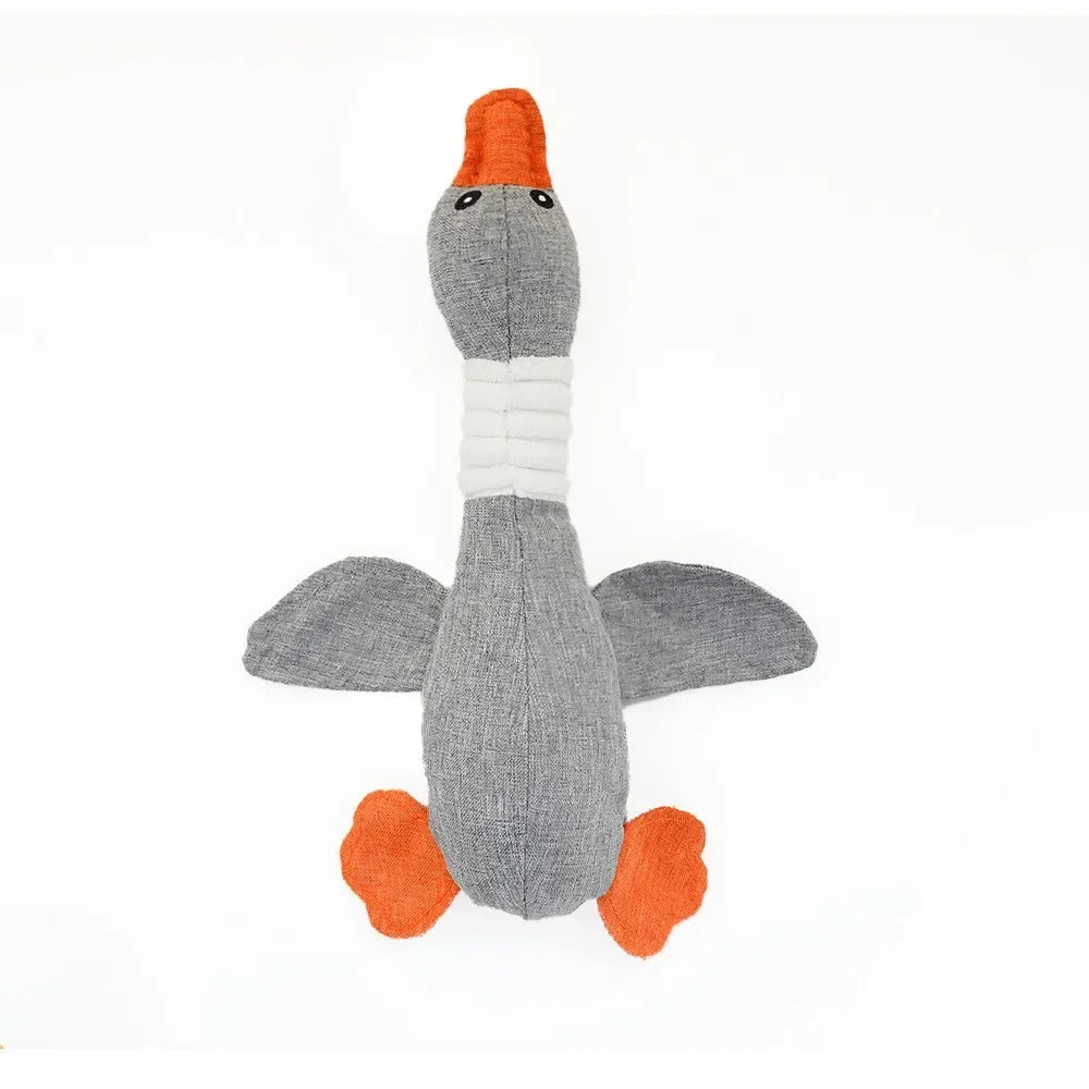 Plush Goose Dog Toy