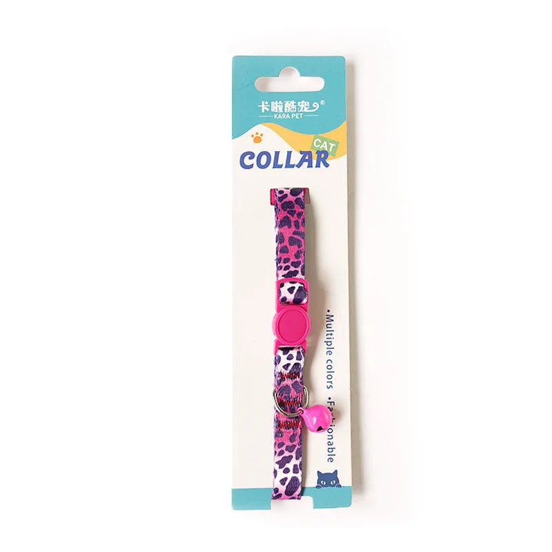 Adjustable Flower Printed Cat Collar