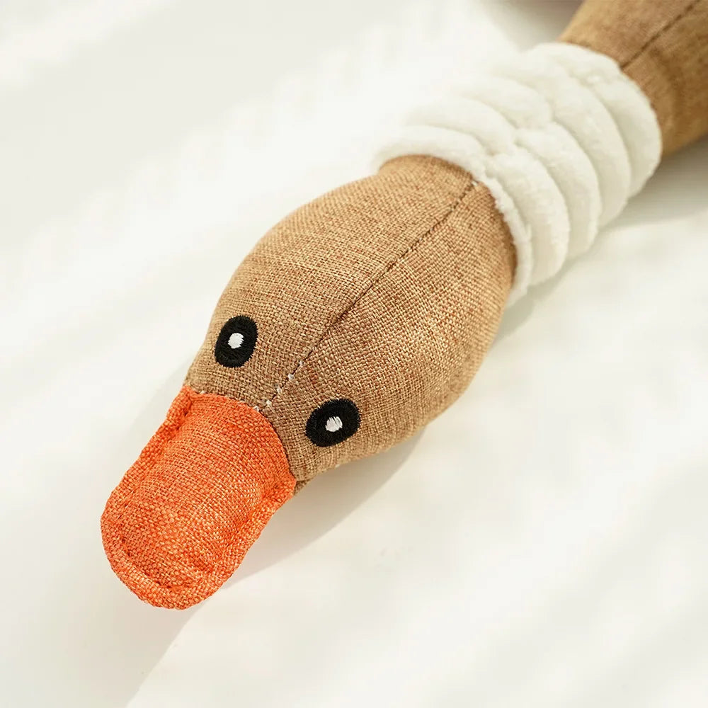 Plush Goose Dog Toy