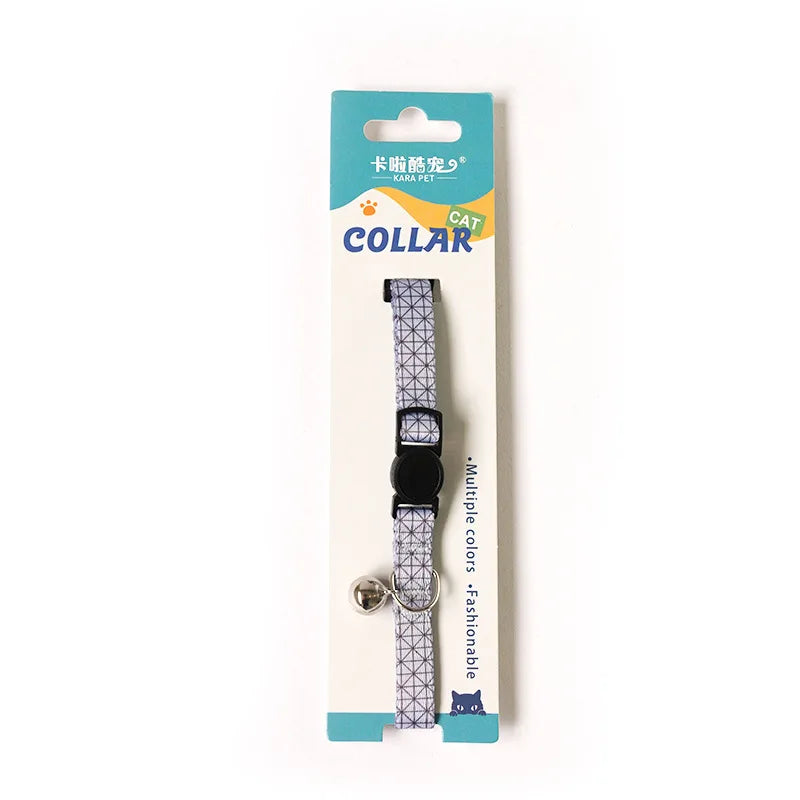 Adjustable Flower Printed Cat Collar