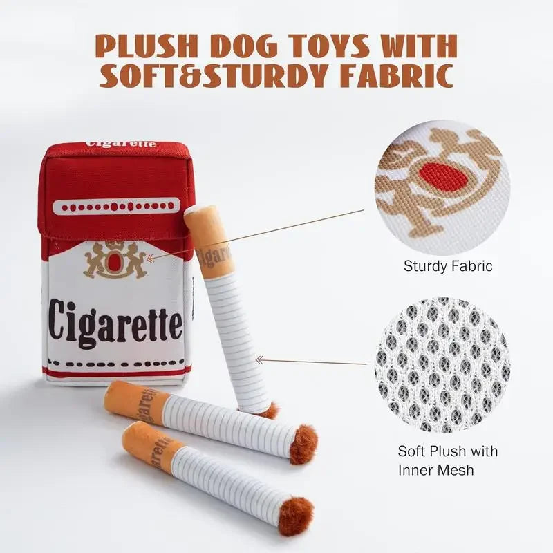 Cigarette chewing toy for dogs