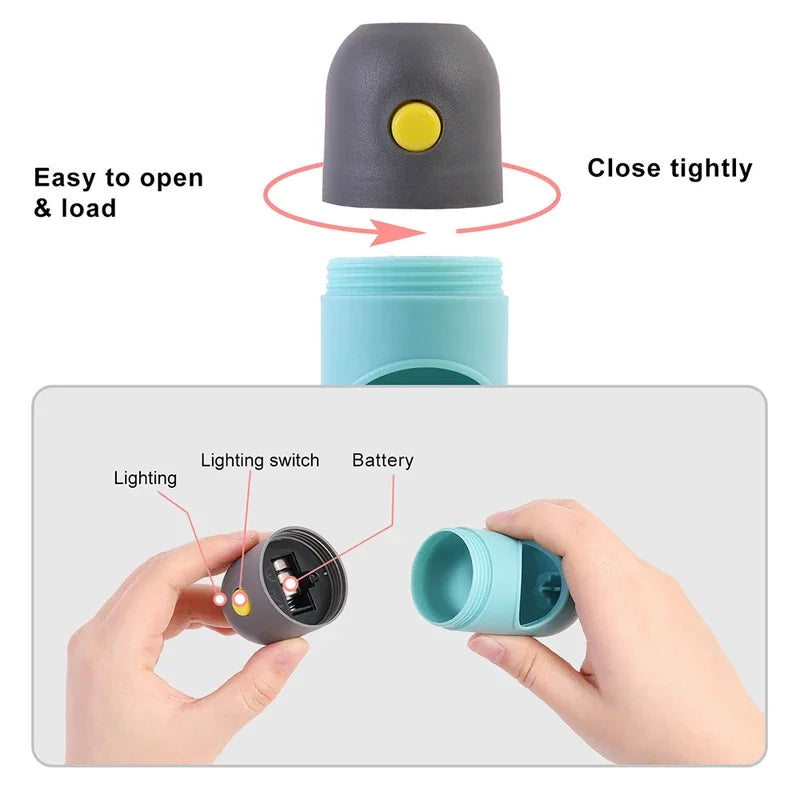 LED Lighted Dog Poop Bags Dispenser