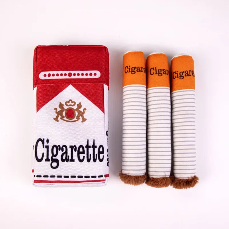 Cigarette chewing toy for dogs