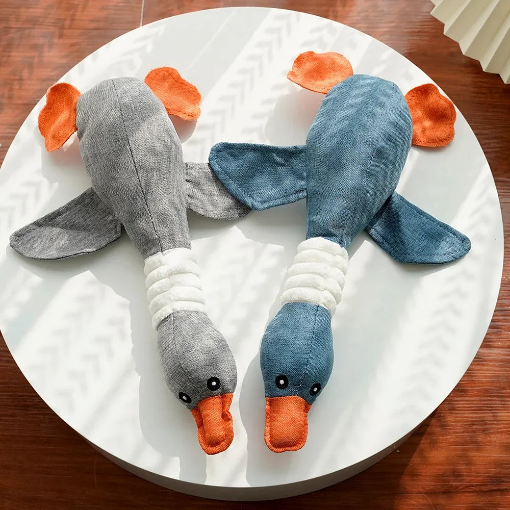 Plush Goose Dog Toy