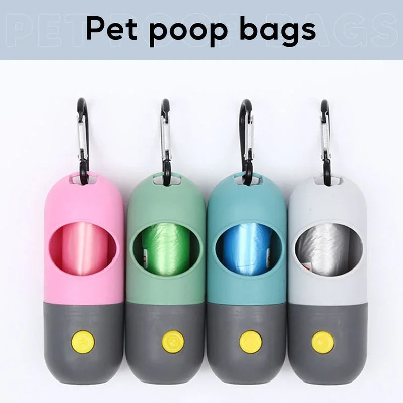 LED Lighted Dog Poop Bags Dispenser