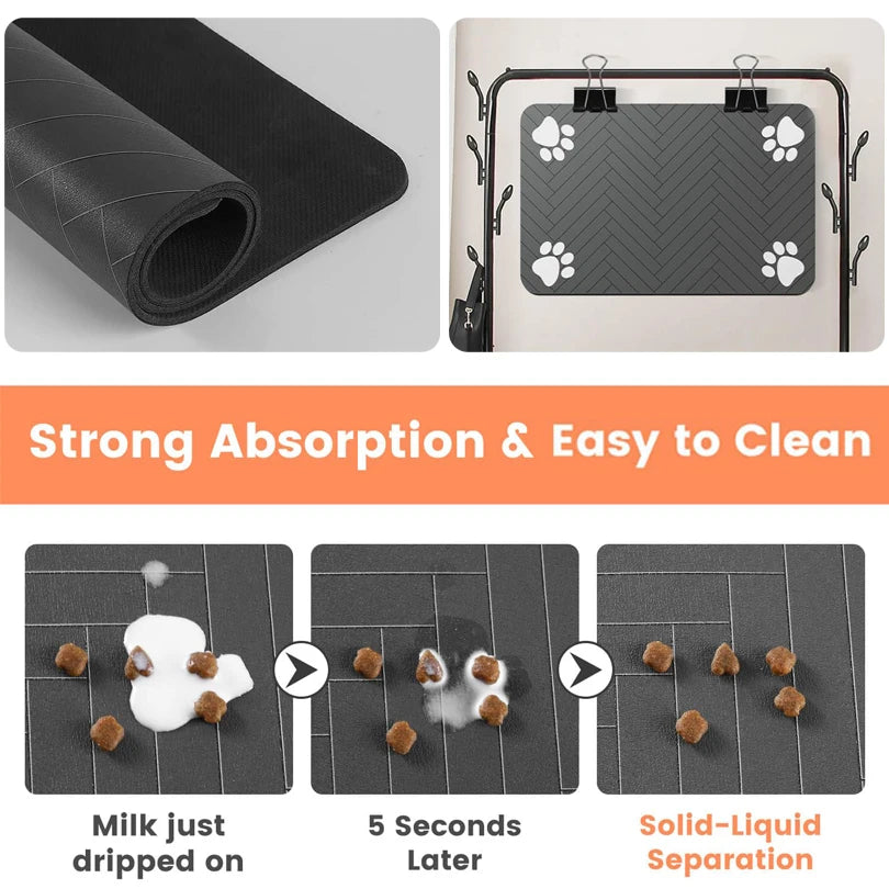 Pet Placemat for Food and Water Bowl
