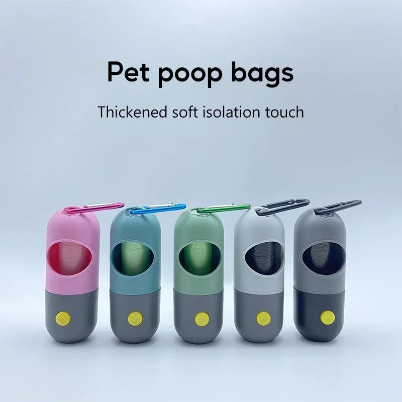 LED Lighted Dog Poop Bags Dispenser