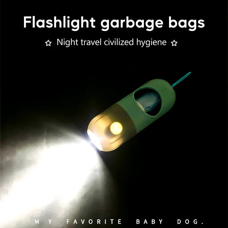 LED Lighted Dog Poop Bags Dispenser