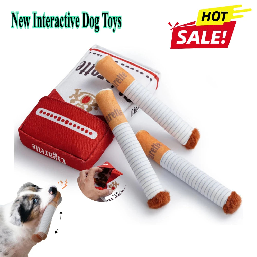 Cigarette chewing toy for dogs