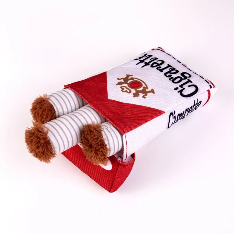 Cigarette chewing toy for dogs