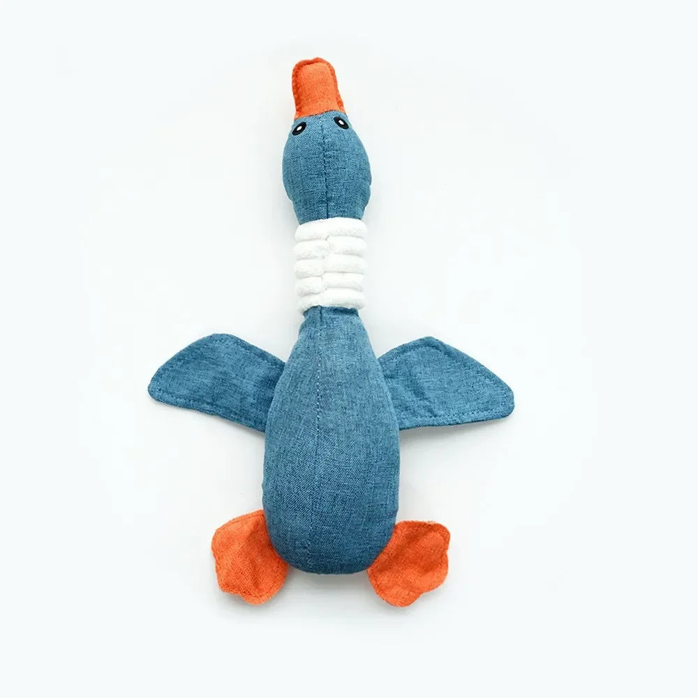 Plush Goose Dog Toy