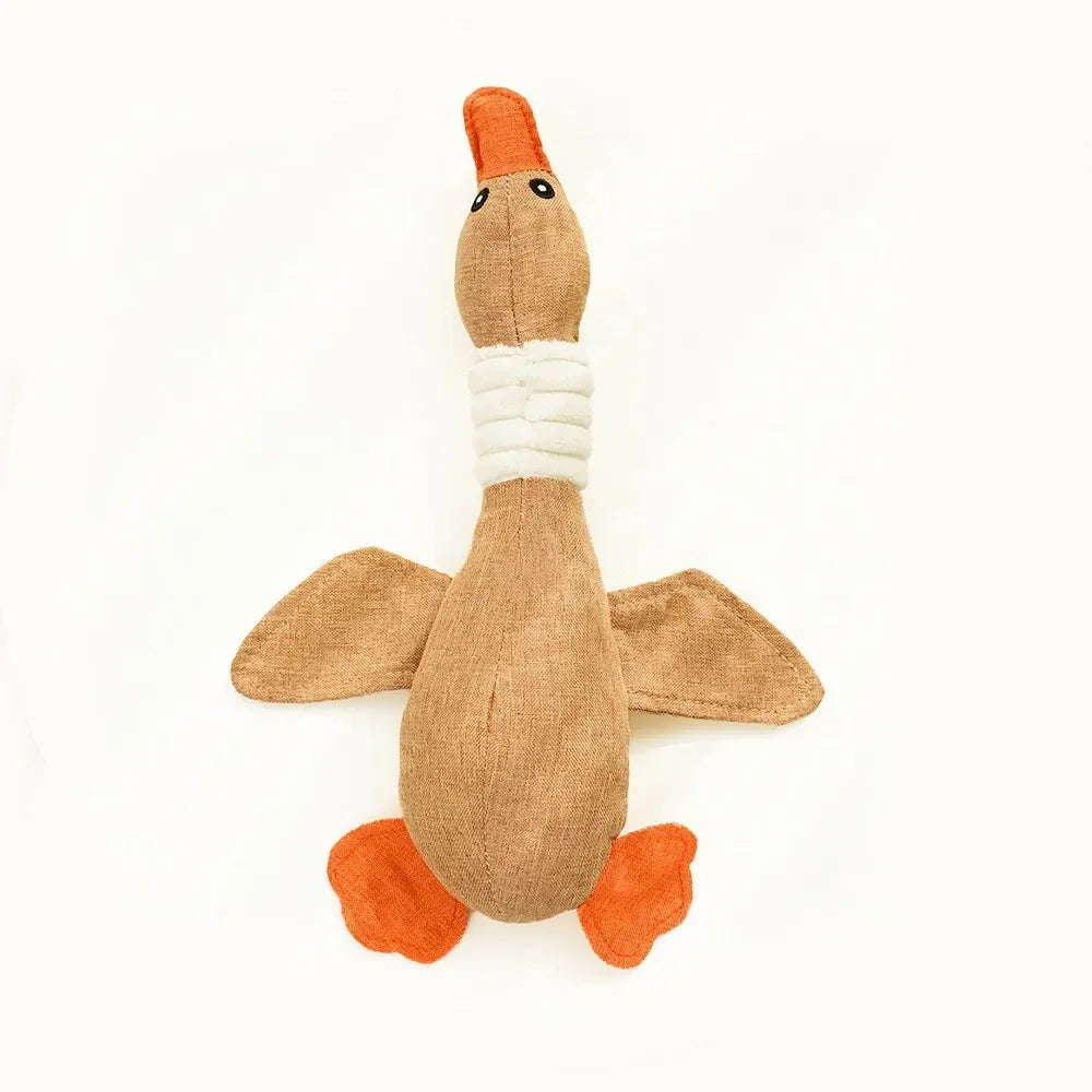 Plush Goose Dog Toy